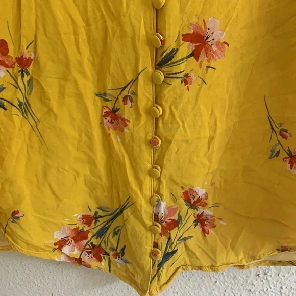 Torrid Harper Challis Button-Front 3/4 Sleeve Blouse Size 0X - Picture 4 of 6